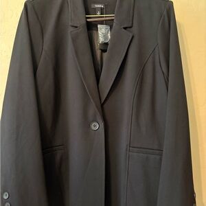 torrid Black Single-Button Blazer Jacket